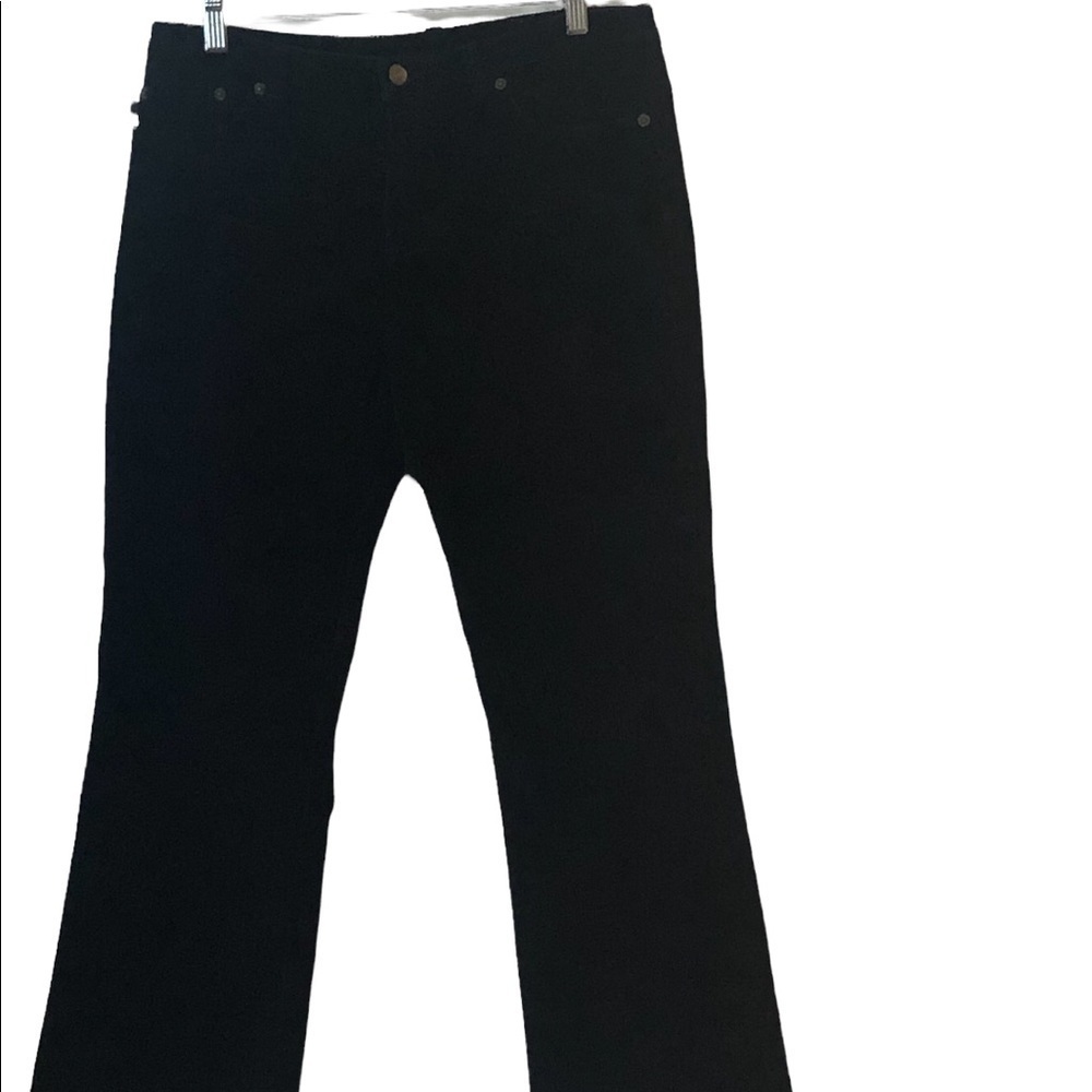 RALPH Ralph Lauren black wide wale corduroy straight leg 5 pocket cords jeans - Picture 4 of 7